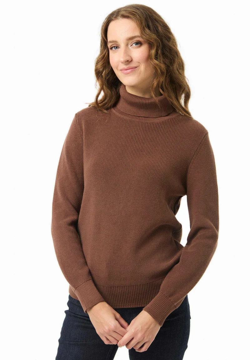 Rollkragenpullover aus Bio-Baumwolle
