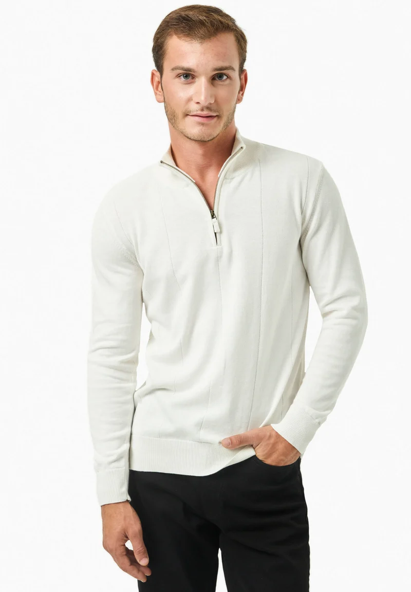 Troyer-Pullover aus Bio-Baumwolle