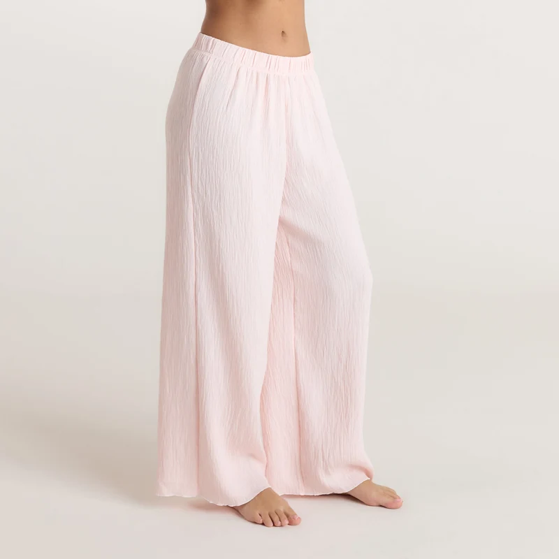 Crinkle Pyjamahose - Rosa