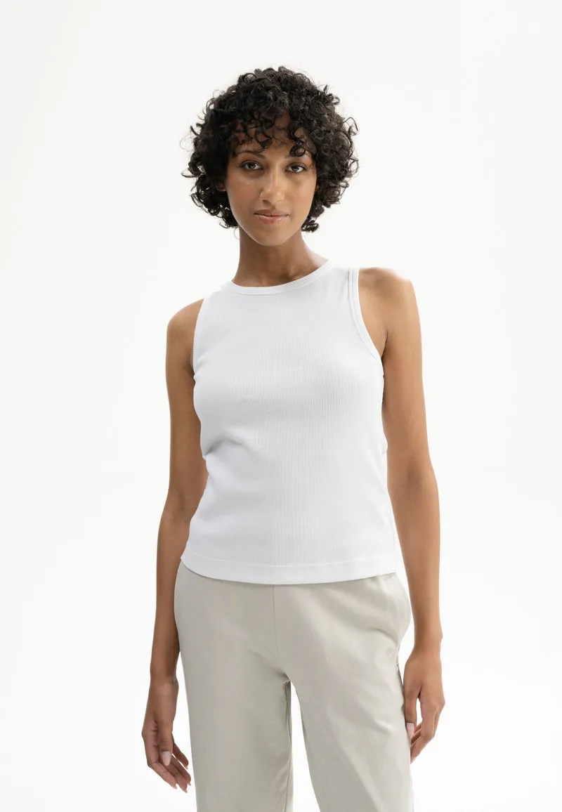 Rib Tank Top Drisna weiß