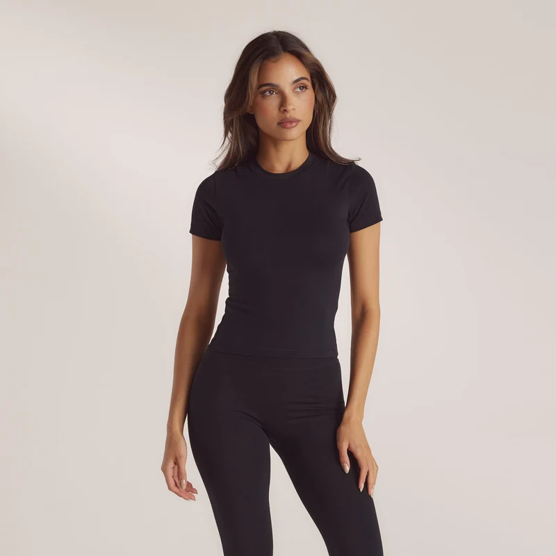 Kurzärmeliges T-Shirt - Schwarz