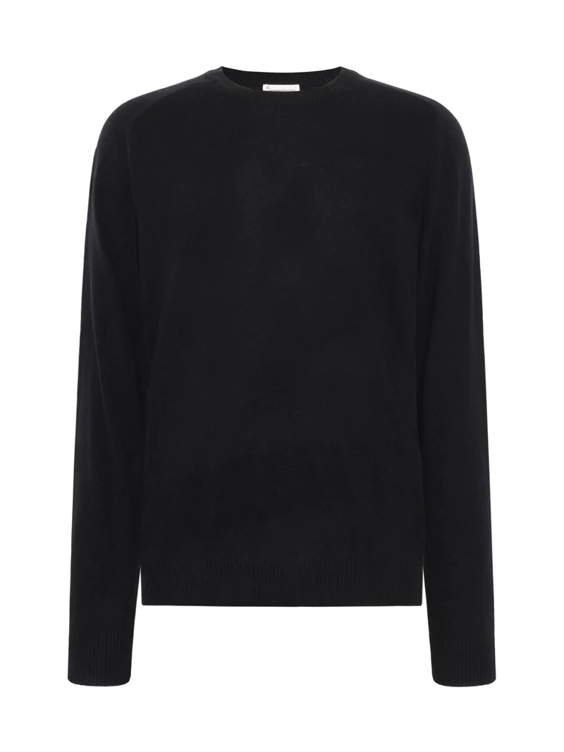 O-Neck Wool Knit black jet
