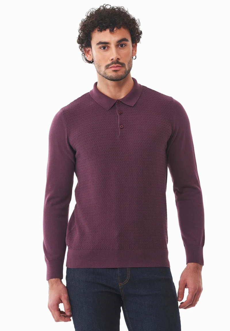 Polokragen-Pullover aus Bio-Baumwolle