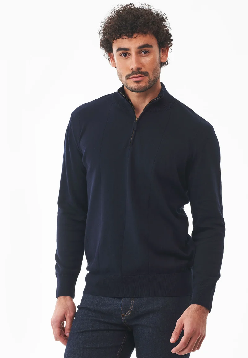 Troyer-Pullover aus Bio-Baumwolle
