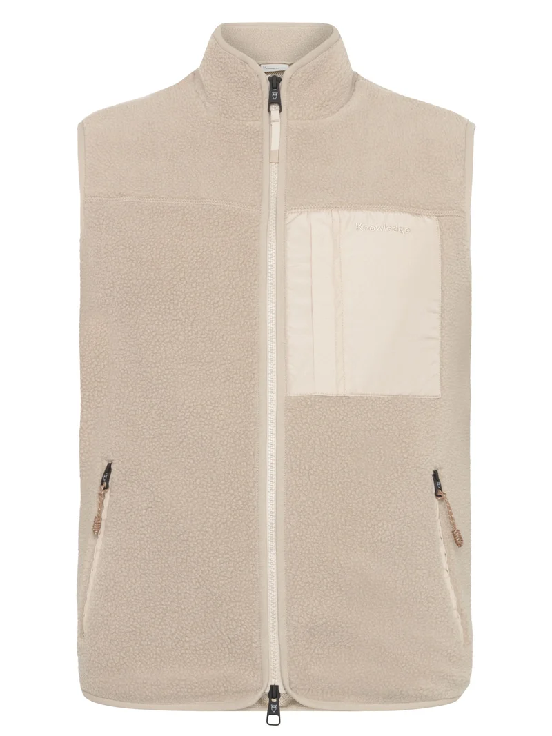 Zip Fleece Vest light feather gray