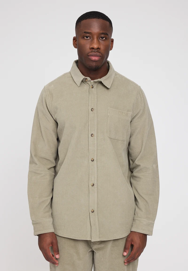 Pocket Corduroy Shirt light khaki