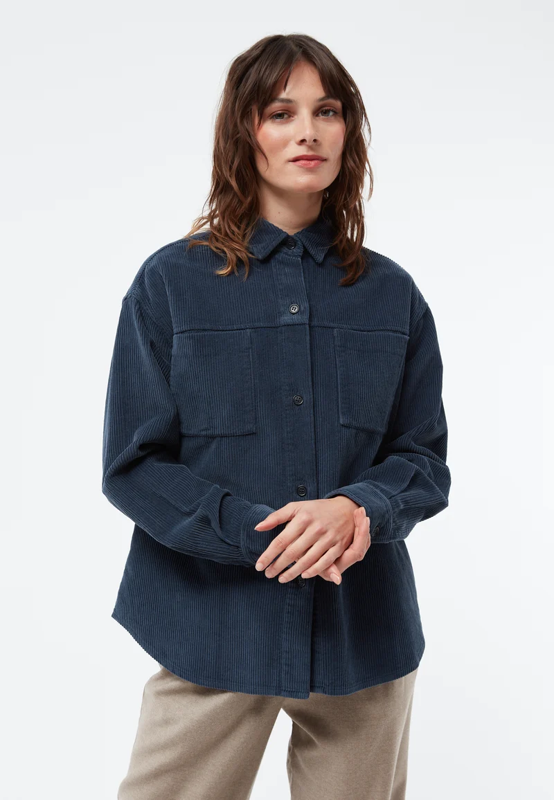 Overshirt GBOxana Cord midnight blue