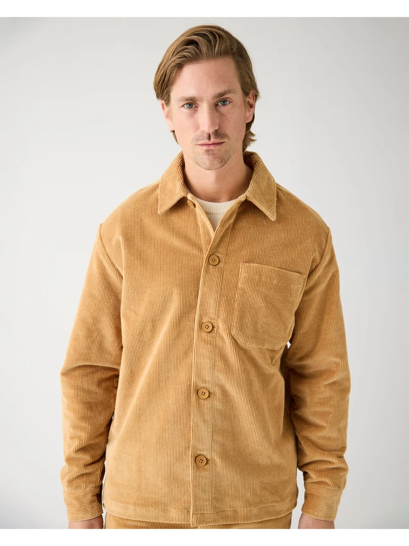 Stretched 8-Wales Corduroy Overshirt apple cinnamon