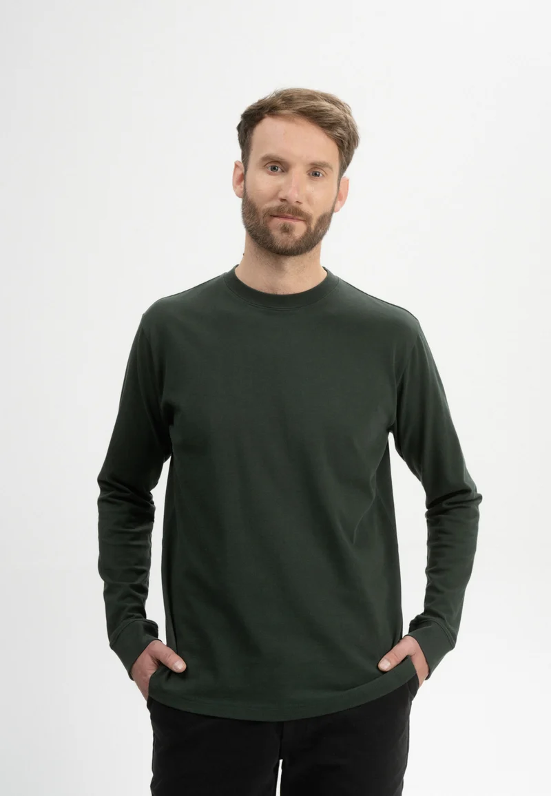 Longsleeve Tejas dunkelgrün