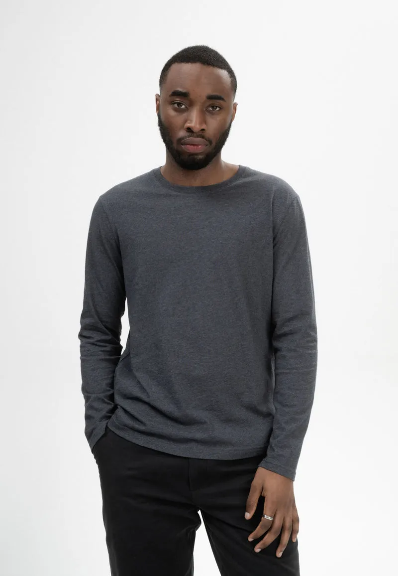Longsleeve Jerin anthrazit melange