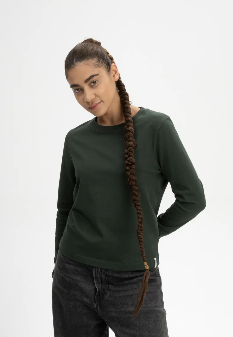 Longsleeve Aastha dunkelgrün