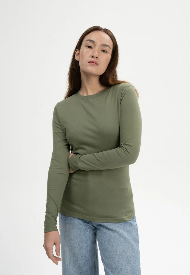 Longsleeve Dhivya thymian