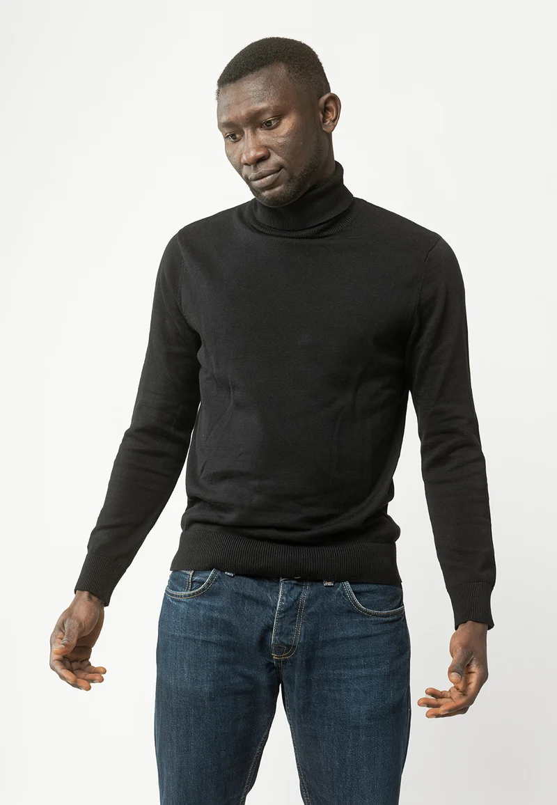 Feinstrickpullover Kanja schwarz