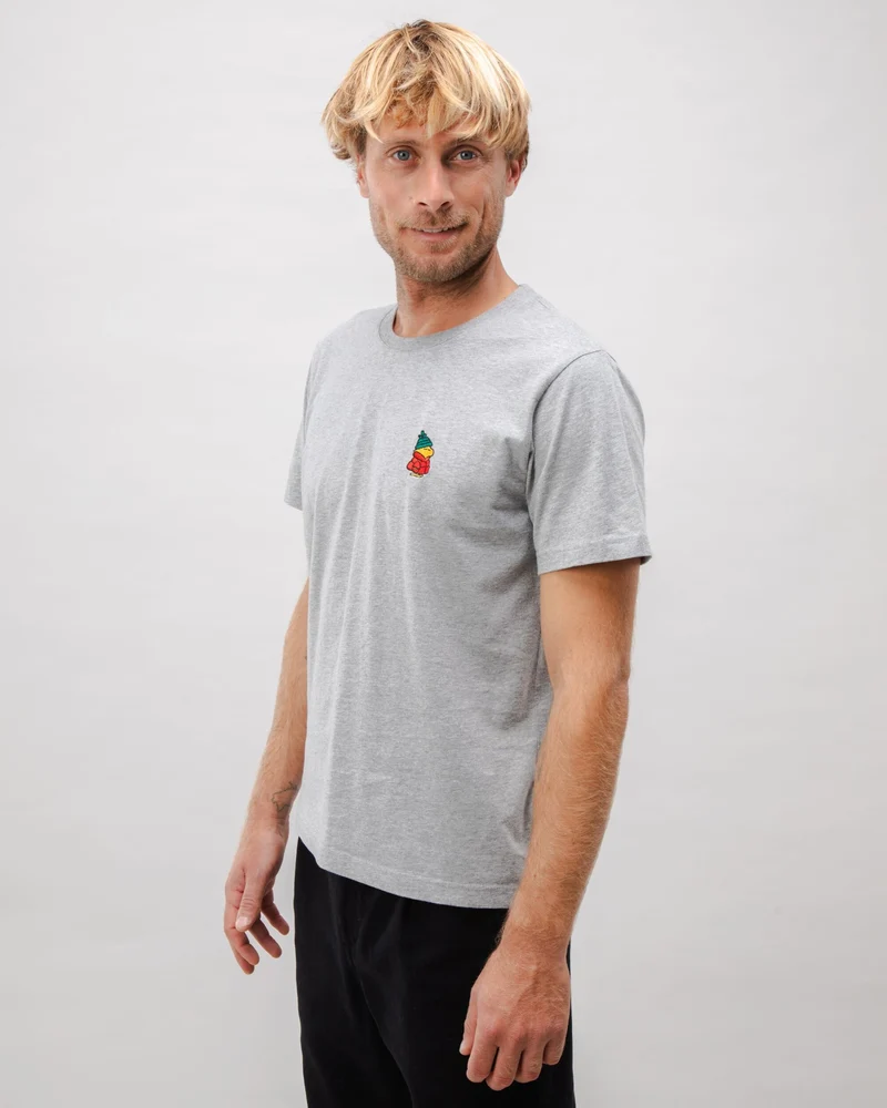 Peanuts Snow Cotton T-Shirt grey melange