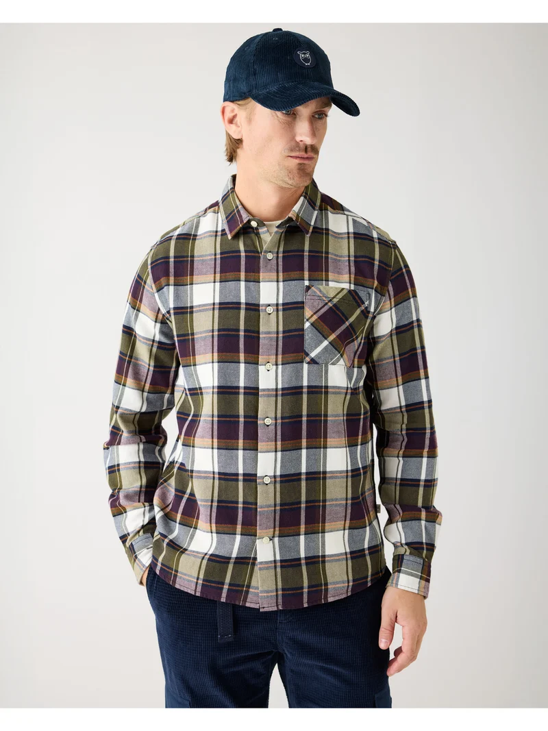 Checked Flannel Shirt blue check