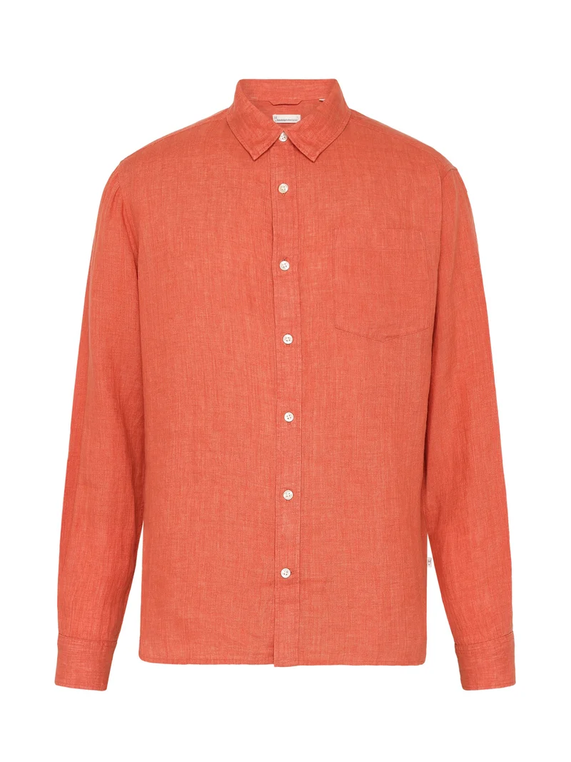Custom Fit Pure Linen Shirt langoustino