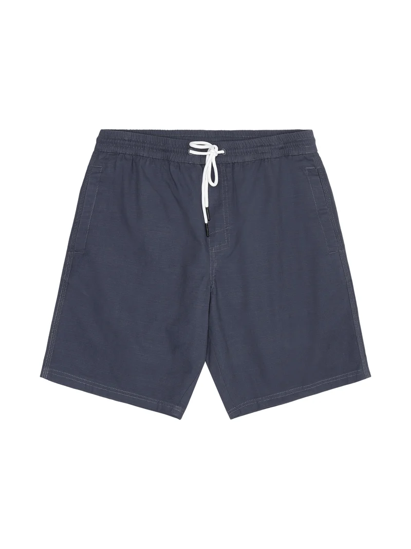 Boardwalk Slub Shorts With Elastic Waist vintage indigo