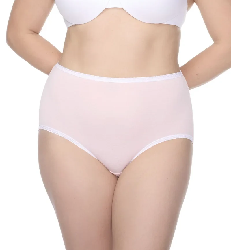 Naomi & Nicole Shapewear - Slip aus Baumwolle mit Spitze Veiled Rose