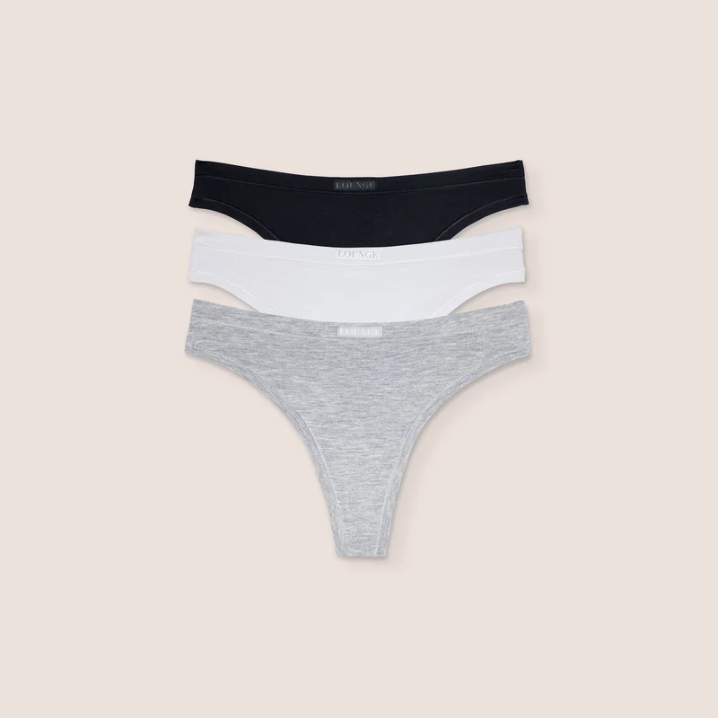 Bamboo Comfort Thong (3er Paket) - Multi
