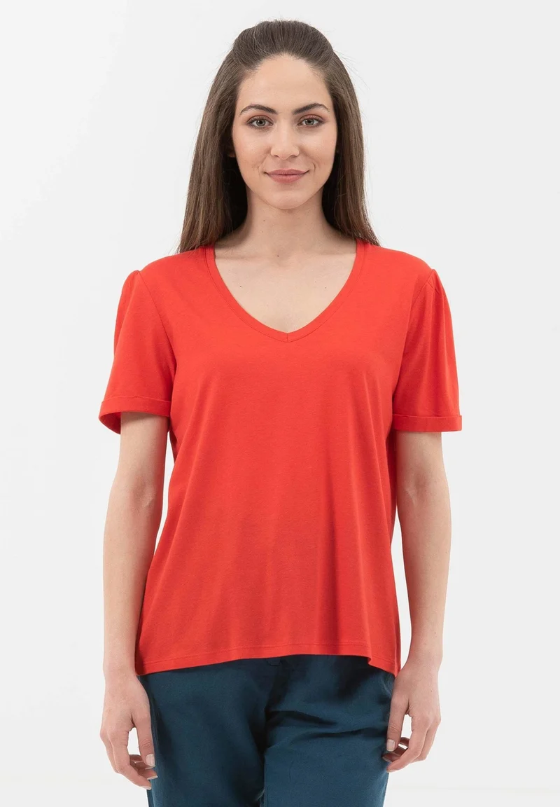 T-Shirt aus TENCEL™ Lyocell-Bio-Baumwolle-Mix