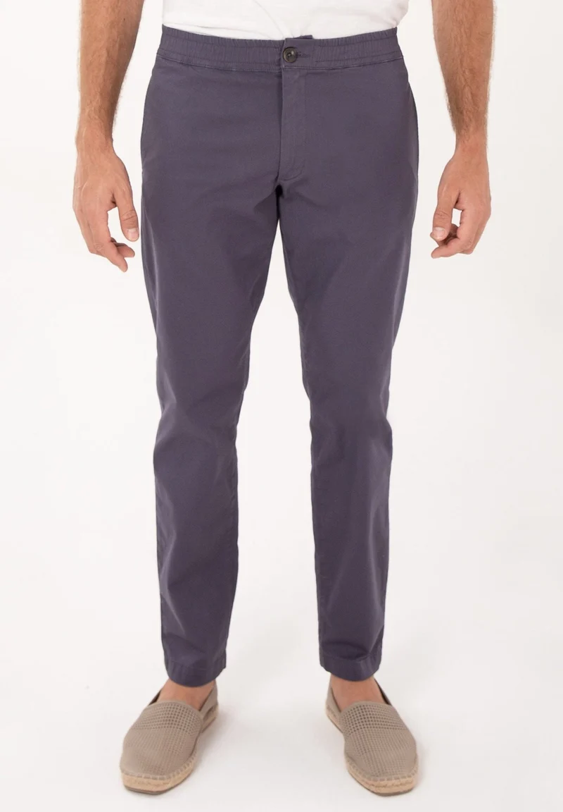 Chino-Hose aus Bio-Baumwolle mit elastischem Bund