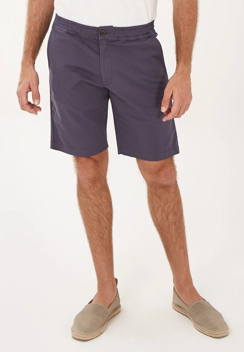 Chino-Shorts aus Bio-Baumwolle mit elastischem Bund