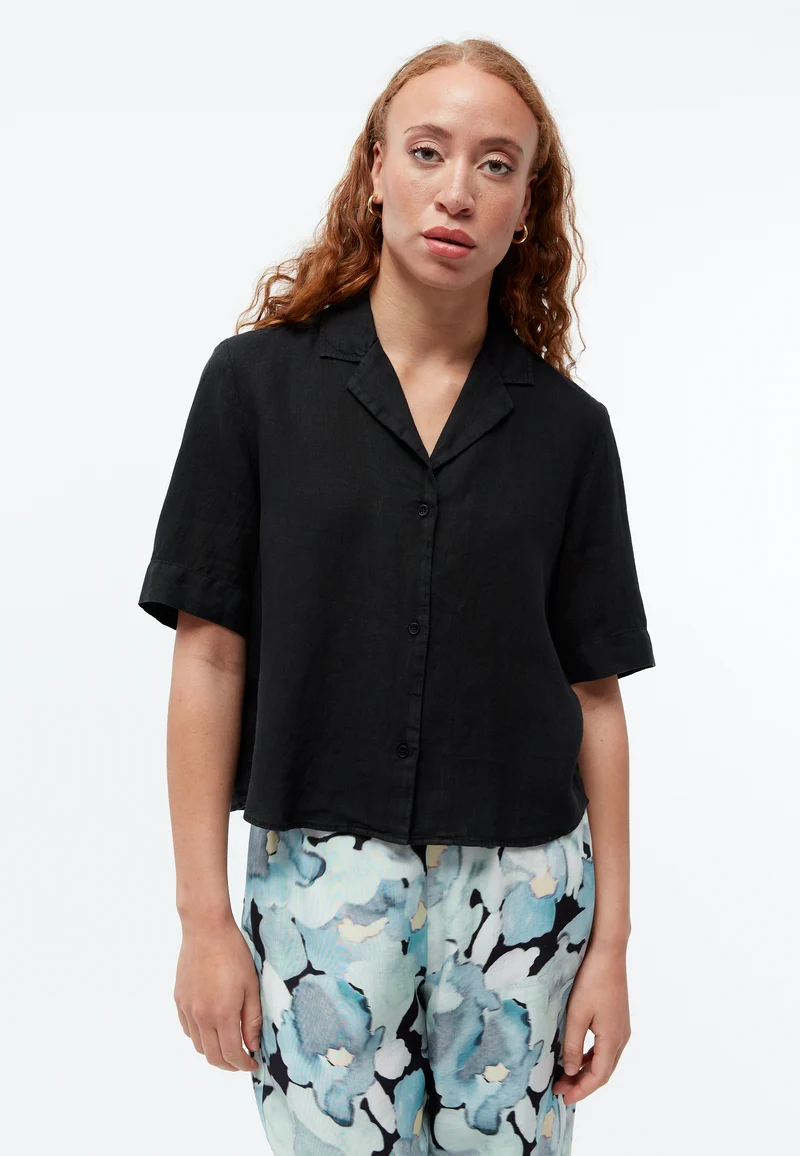 Blouse GBCarol Linen black