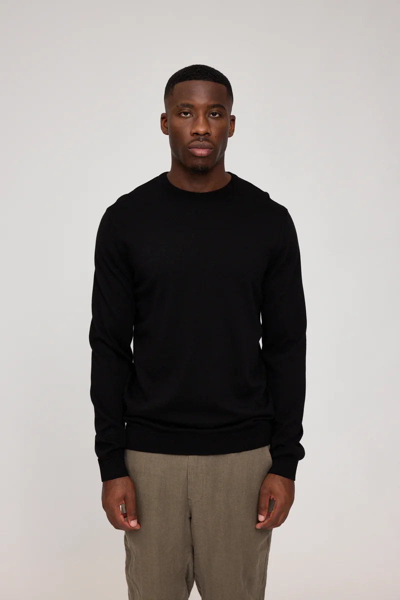 Fine Knit Jumper black
