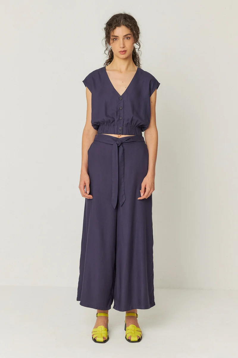 Dona Trouser navy violet