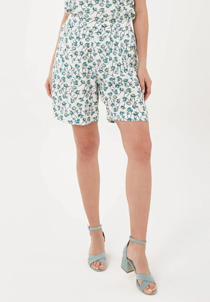 Shorts aus TENCEL™ Lyocell mit Allover-Print