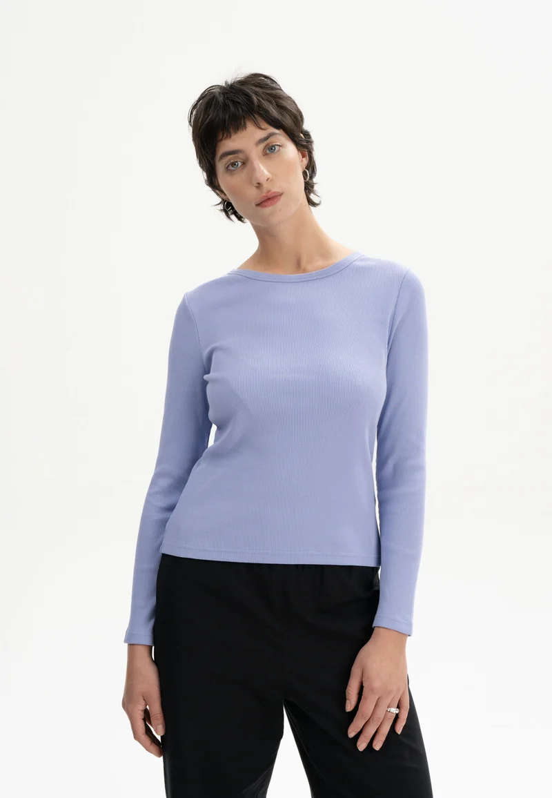 Rib Longsleeve Mehar forgetmenot