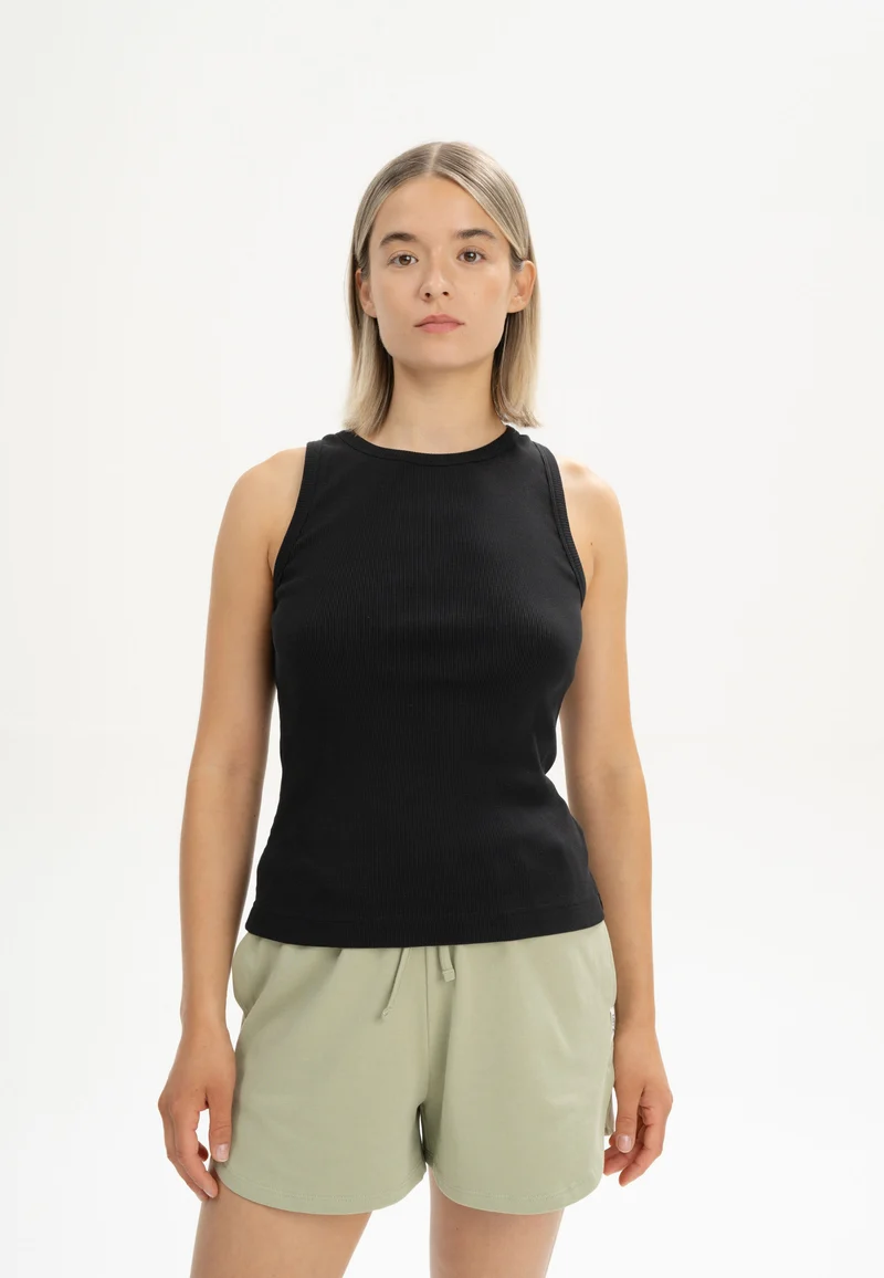 Rib Tank Top Drisna schwarz