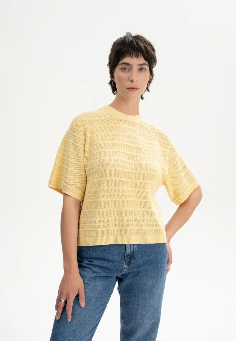 Strickshirt Arohi butterblume melange