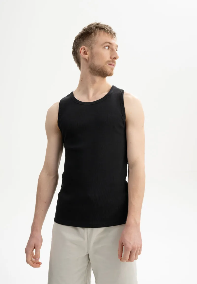 Rib Tank Top Oshin schwarz
