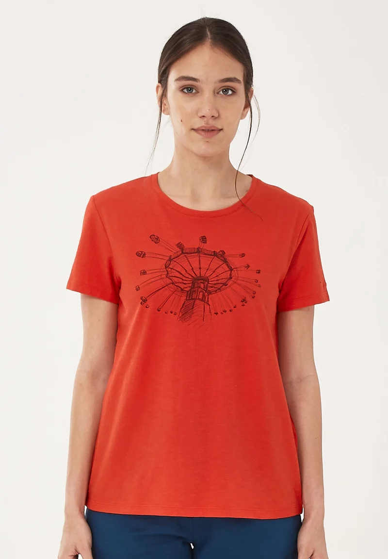 T-Shirt aus Bio-Baumwolle mit Print