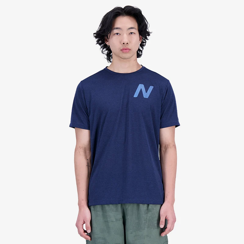 New Balance Graphic Impact Run Kurzarm