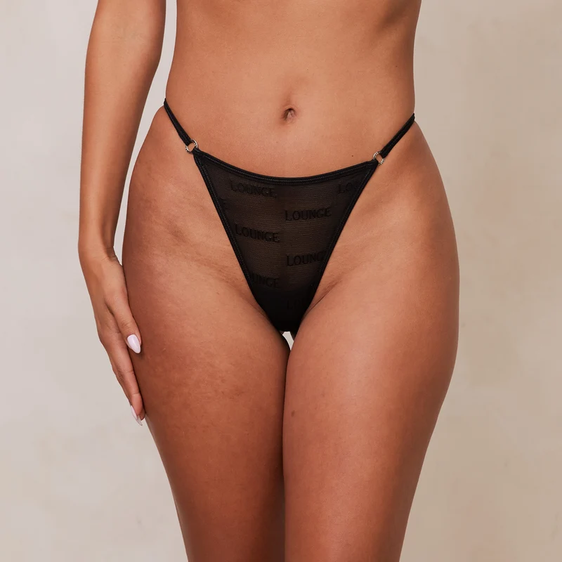Bold Mesh String - Schwarz