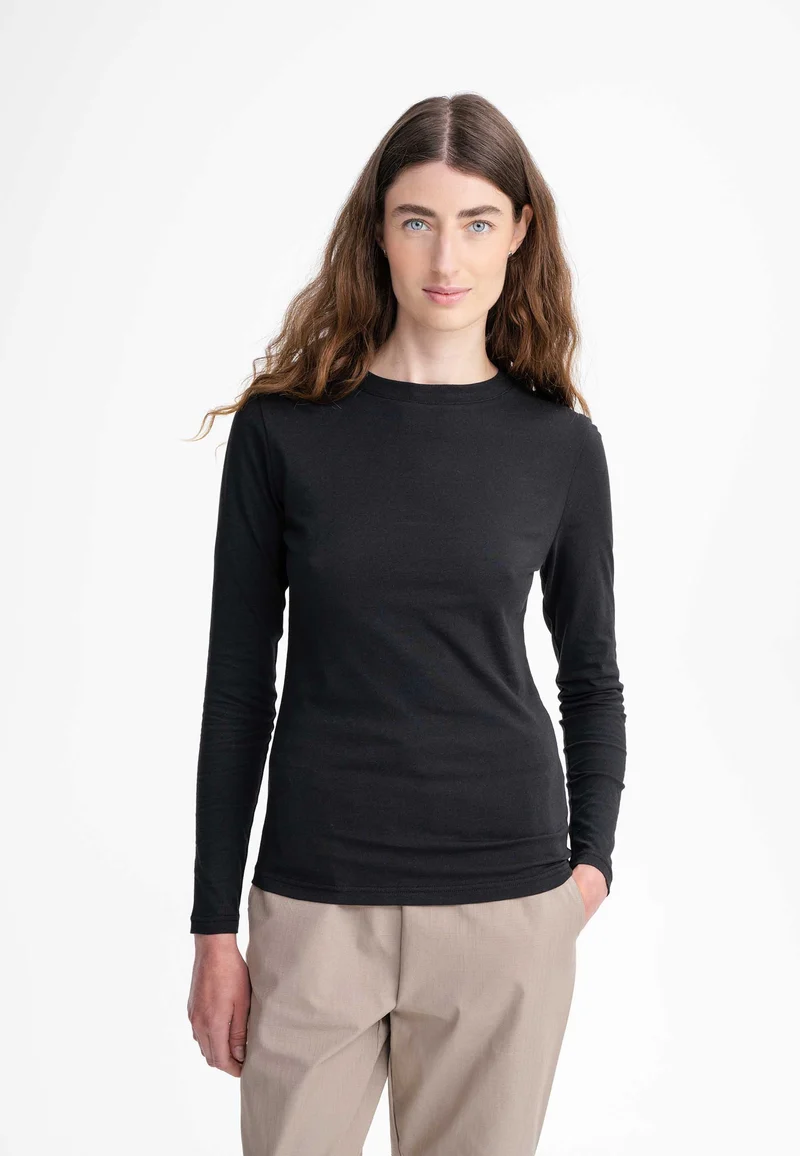 Longsleeve Dhivya schwarz