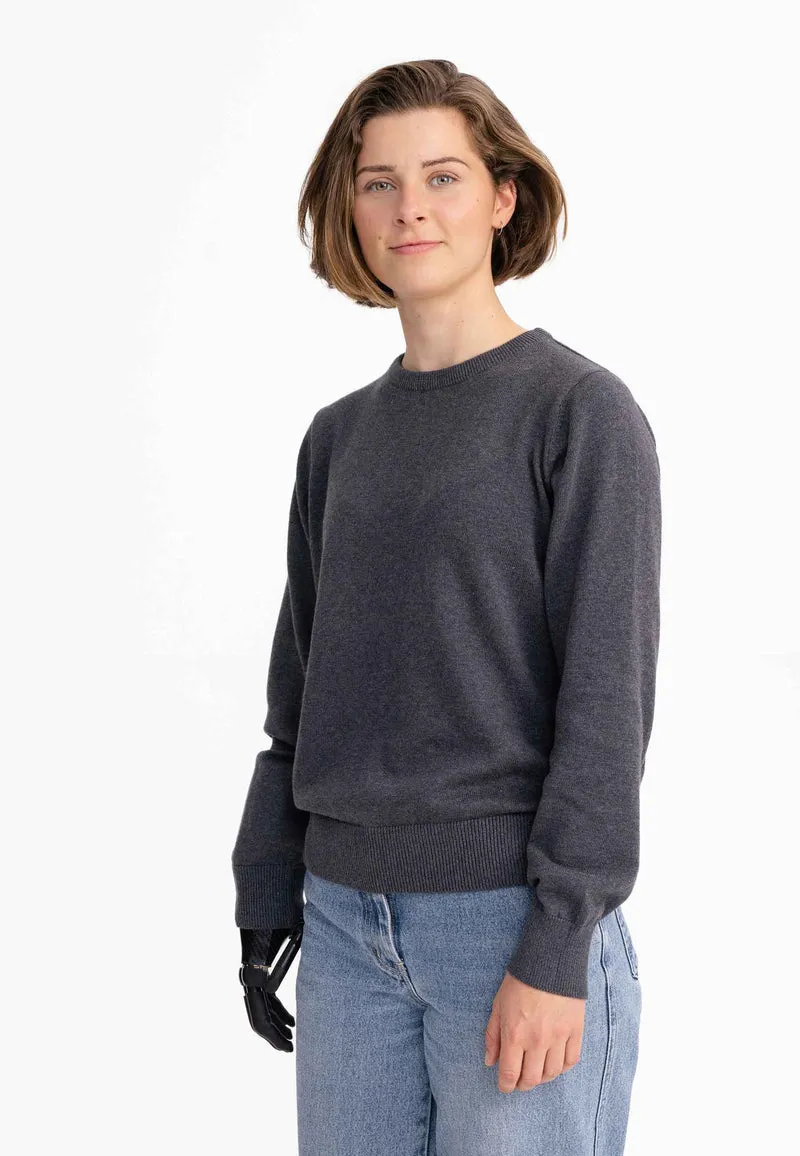 Feinstrickpullover Dhana anthrazit melange