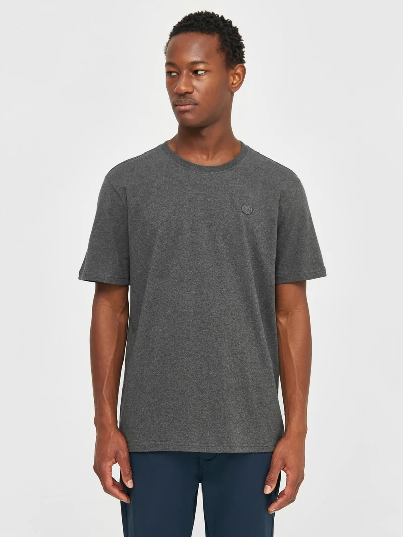 Badge T-Shirt dark grey melange