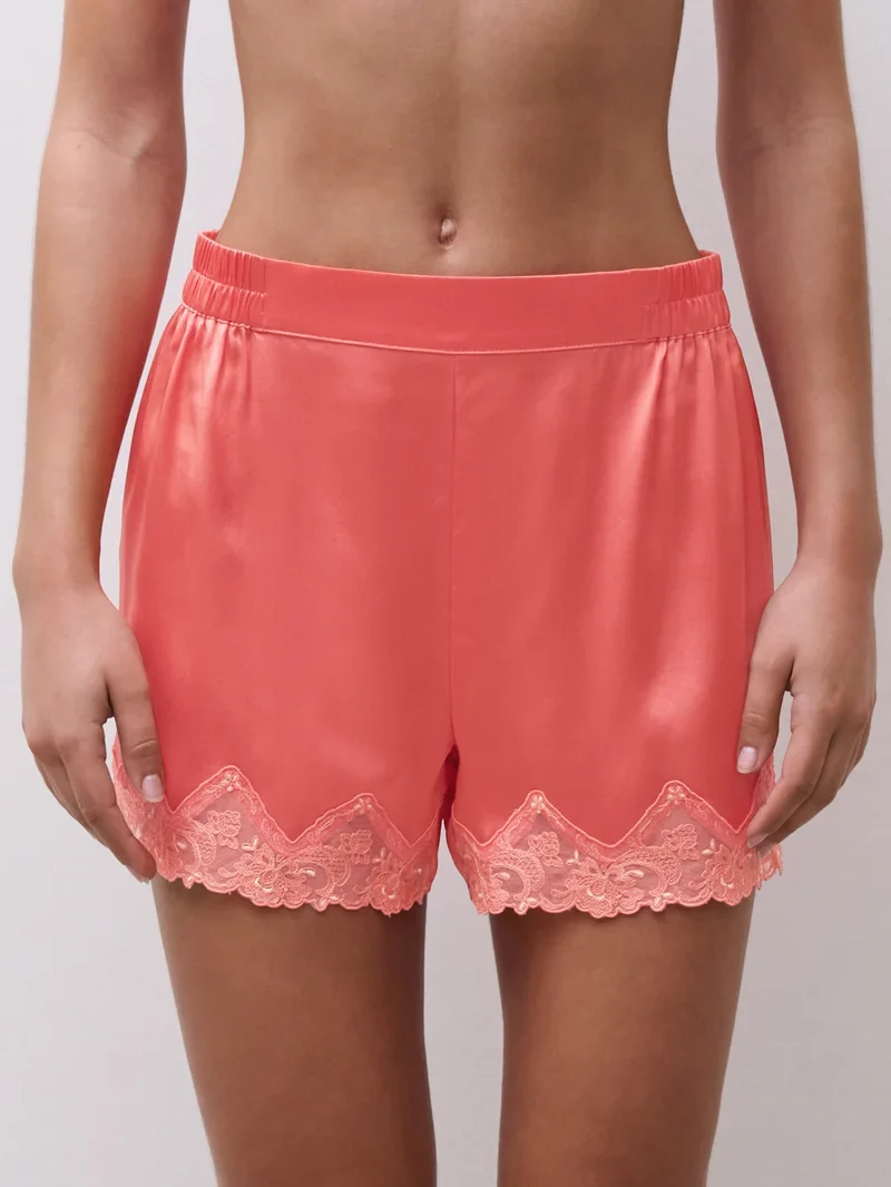 Chantelle – Cabaret Sauvage Shorts Koralle / Sonnenblumengelb