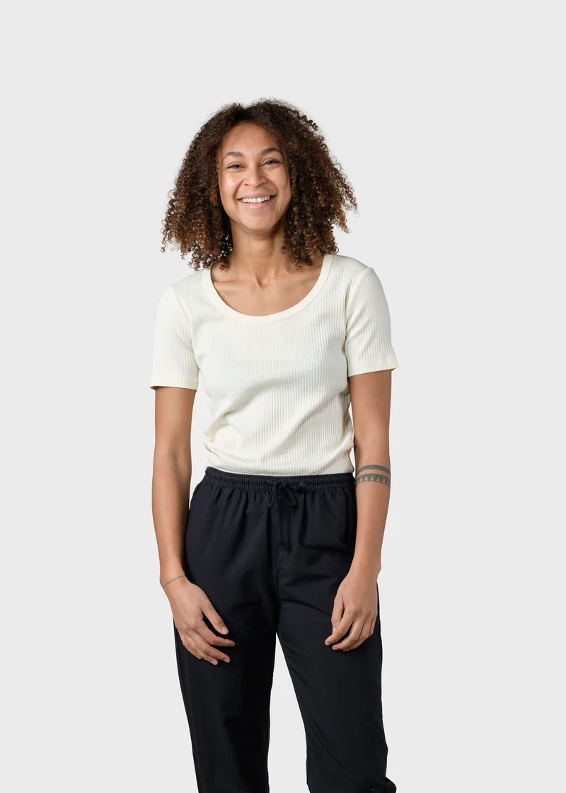 Rib Tee Stripes cream/lemon sorbet