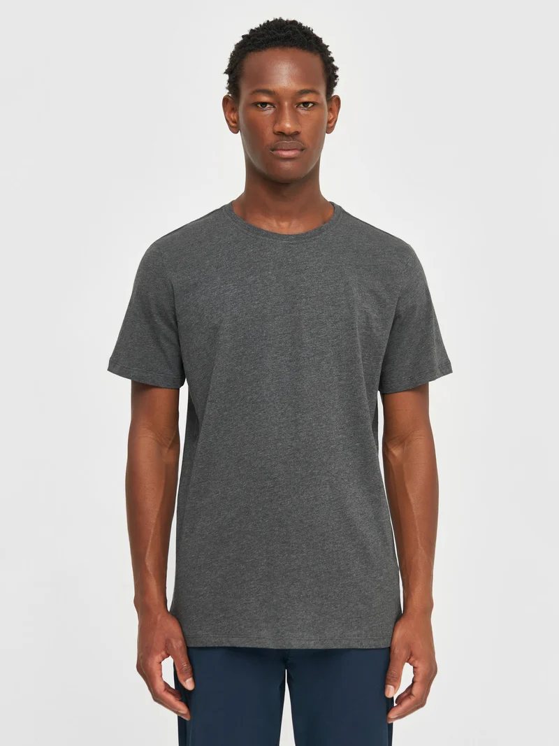 Basic T-Shirt dark grey melange