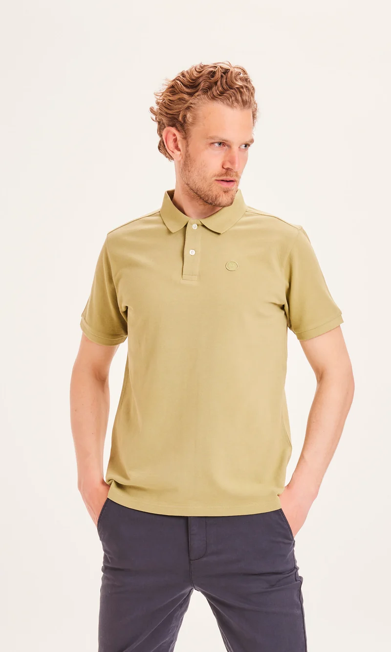 Basic Badge Polo sage