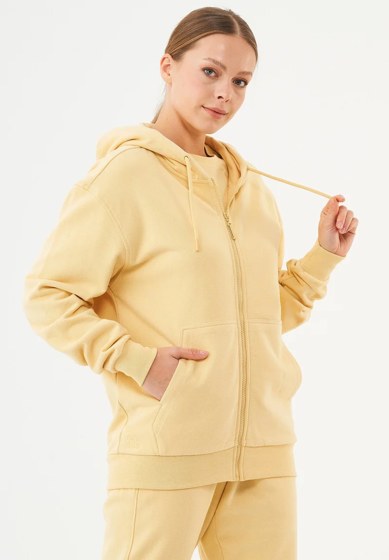 JUNDA Unisex Soft Touch Sweatjacke aus Bio-Baumwolle
