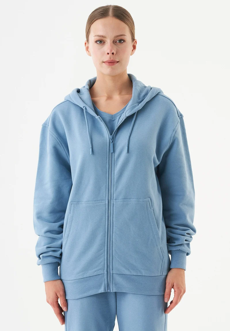 JUNDA Unisex Soft Touch Sweatjacke aus Bio-Baumwolle