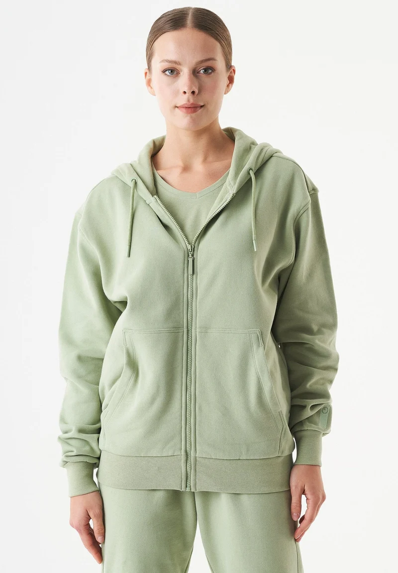 JUNDA Unisex Soft Touch Sweatjacke aus Bio-Baumwolle