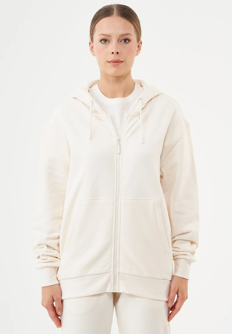 JUNDA Unisex Soft Touch Sweatjacke aus Bio-Baumwolle