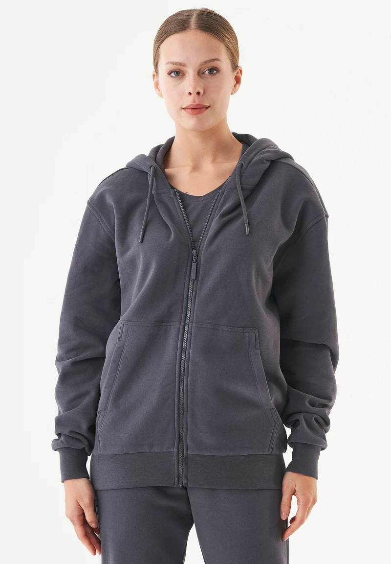 JUNDA Unisex Soft Touch Sweatjacke aus Bio-Baumwolle