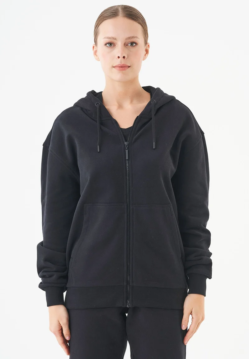 JUNDA Unisex Soft Touch Sweatjacke aus Bio-Baumwolle